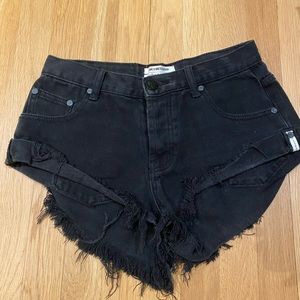 One Teaspoon shorts. Black. Size 24.